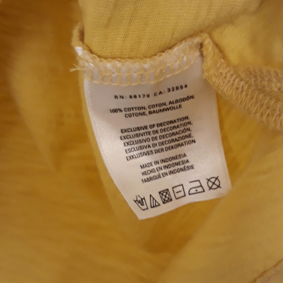 Anthropologie Little Yellow Button Shirt Size M - Picture 6 of 7